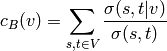 c_B(v) =\sum_{s,t \in V} \frac{\sigma(s, t|v)}{\sigma(s, t)}