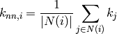 k_{nn,i} = \frac{1}{|N(i)|} \sum_{j \in N(i)} k_j